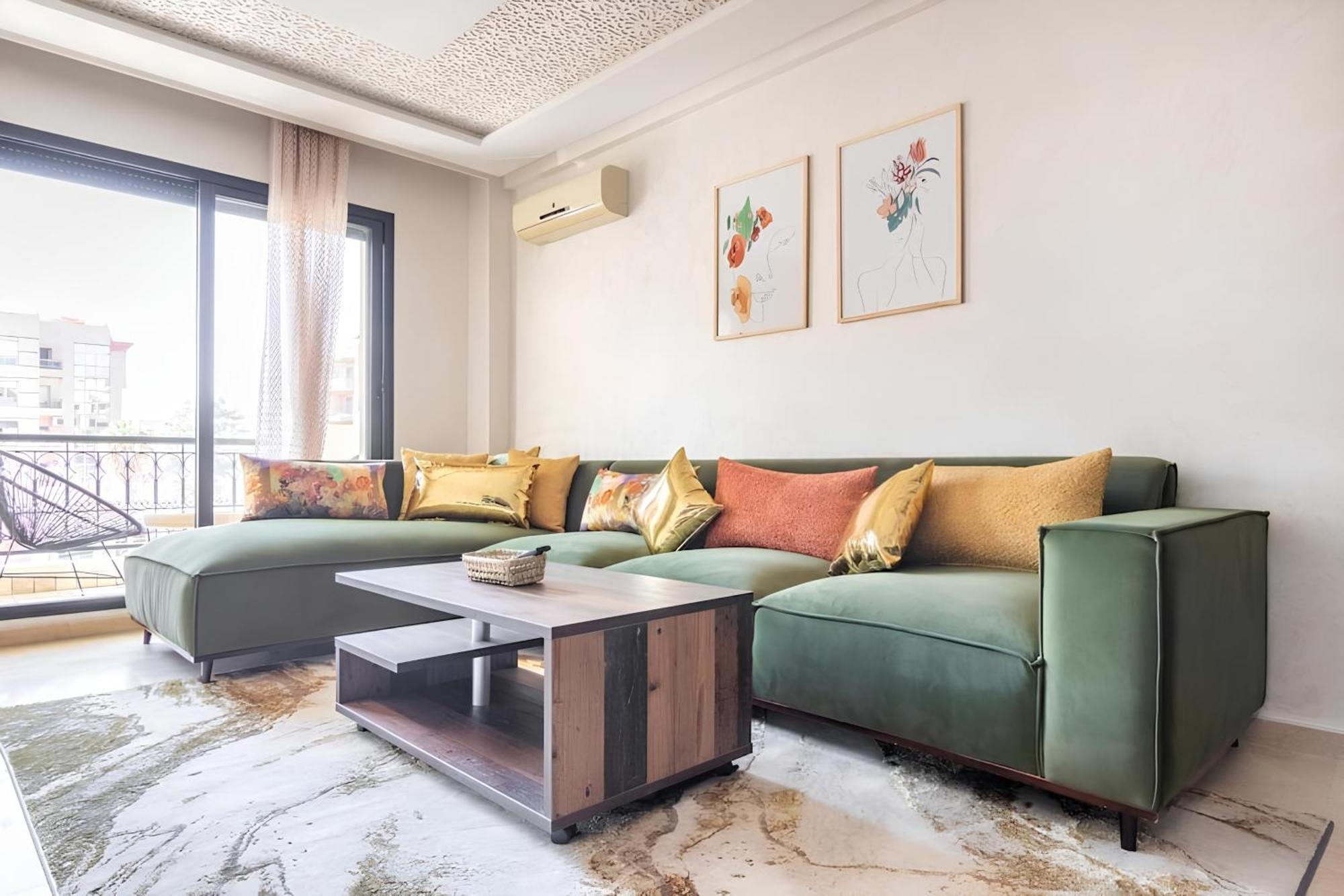 C-Appartement De Luxe Plein Centre De Gueliz Avec Piscine Parking Wifi Netflix Марракеш Экстерьер фото